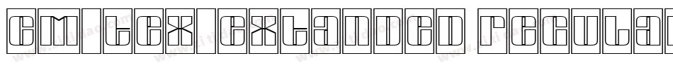 CM_TeX_Extanded Regular字体转换